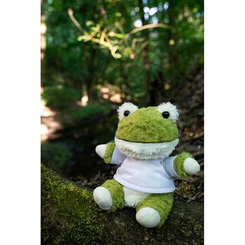 Grenouille en Peluche avec T-shirt Personnalisable | 18 cm
