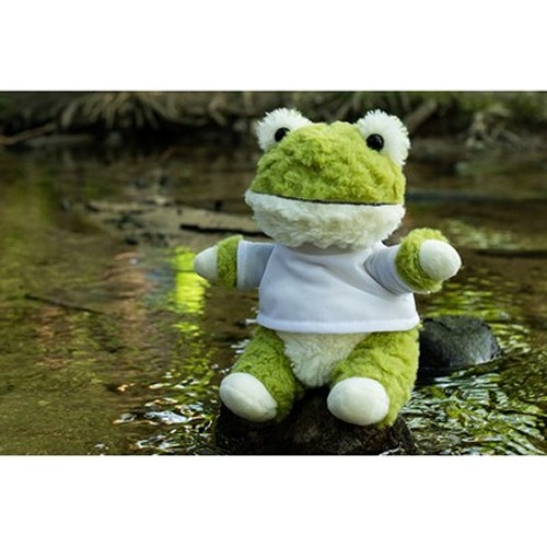 Grenouille en Peluche avec T-shirt Personnalisable | 18 cm