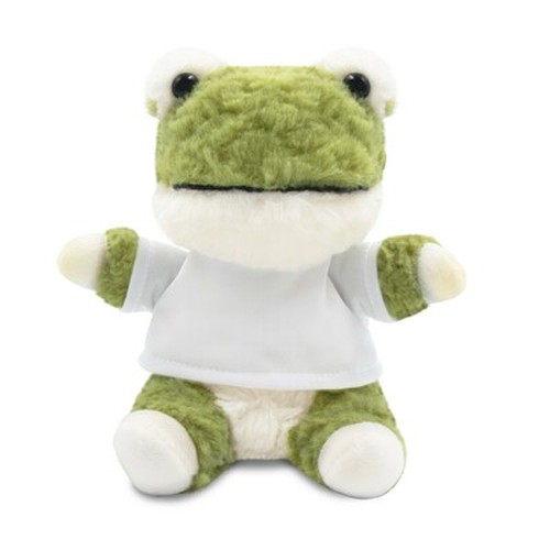 Grenouille en Peluche avec T-shirt Personnalisable | 18 cm