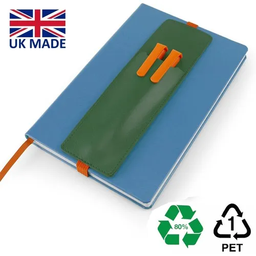 Porte-stylo carnet A5 en rPET recyclé - Fabrication sur mesure