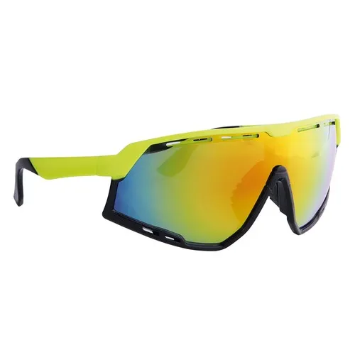 Lunettes de Soleil Sport UV400 Personnalisables - Blanc/Orange