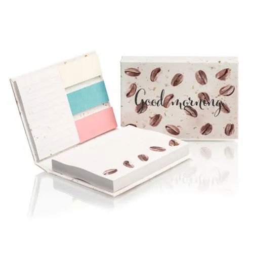 Set de Notes Autocollantes Écologiques en Papier Pomme Recyclé