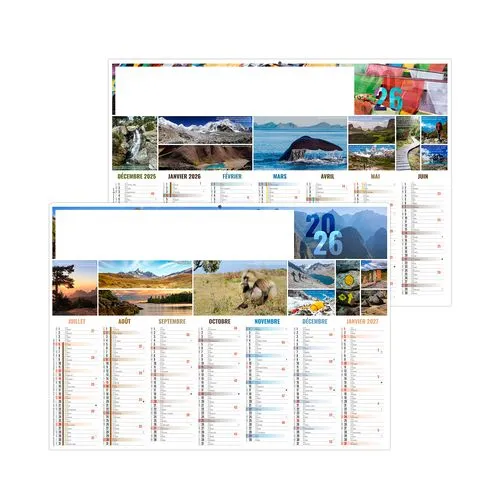 BARNABE 2026 - MIDI 430 x 335 mm - LEGER 400G - SANS MARQUAGE - 1 TROU EN TETE