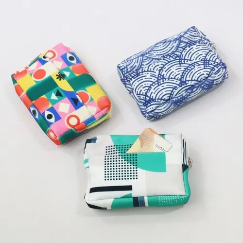 Porte-monnaie RPET personnalisable pour cartes et monnaie