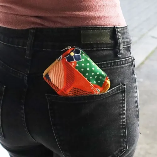 Porte-monnaie RPET personnalisable pour cartes et monnaie