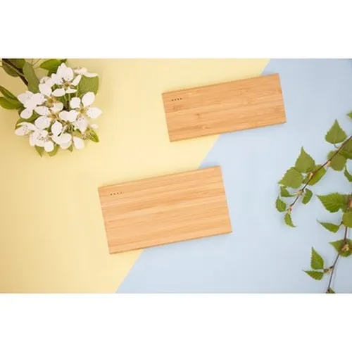 B'RIGHT Power Bank en bambou 8000 mAh | Caroline