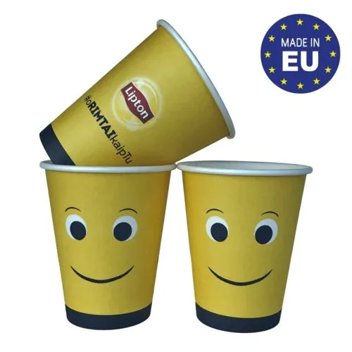 Gobelet carton 20cl personnalisé - Simple paroi blanc