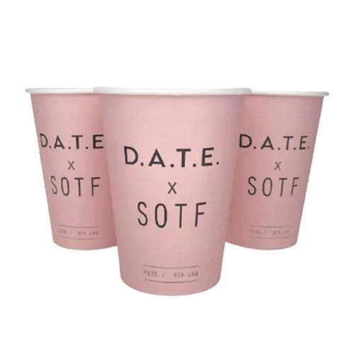 Gobelet carton 20cl personnalisé - Simple paroi blanc