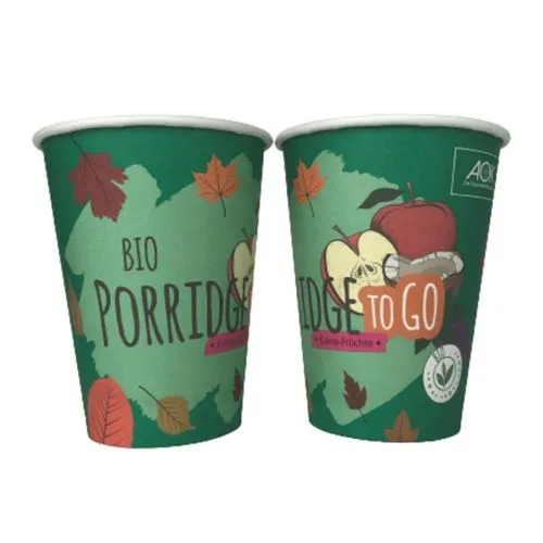 Gobelet carton 20cl personnalisé - Simple paroi blanc