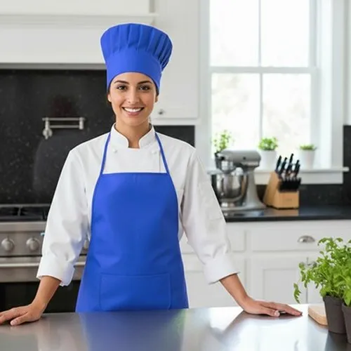 Set de cuisine, tablier de cuisine avec capuchon de cuisine, taille des enfants | Nedina
