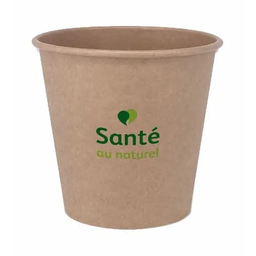 Gobelet carton écologique 100ml - Sans plastique - Non personnalisé