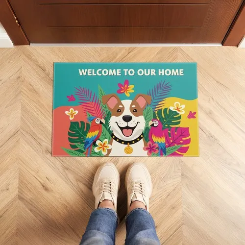 Tapis personnalisable antidérapant - Impression intégrale haute densité