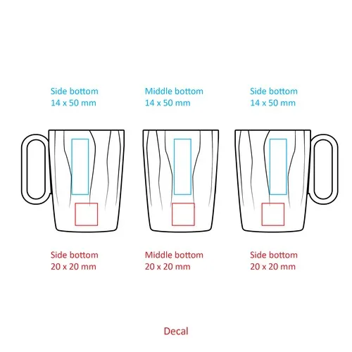 Calypso 250ml Tasse à café en céramique STOCK FRA