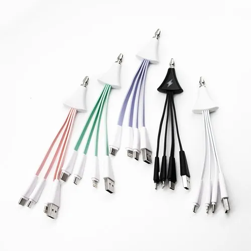 Câble de Charge 3 en 1 Personnalisable - USB-C, Lightning et Micro-USB