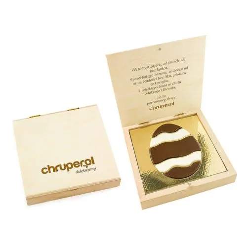 Premium d'oeufs de Pâques en Boite en Bois