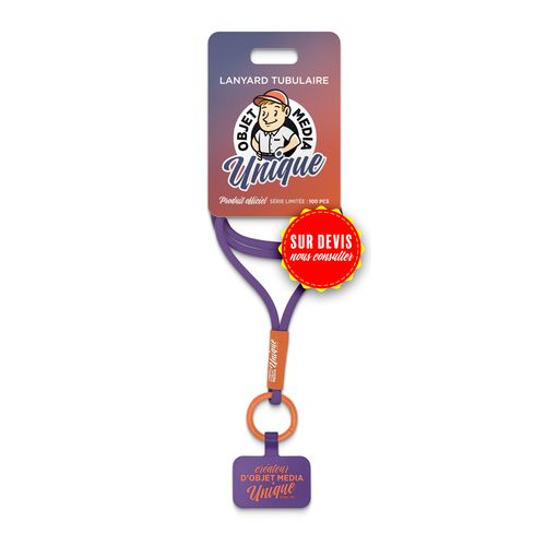 Lanyard Tubulaire Personnalisable - Fabrication Européenne