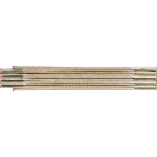 Mètre Pliant Bois de Bouleau 2m - Personnalisable par Sérigraphie