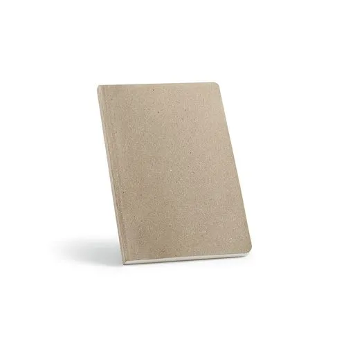 Carnet Poe couverture en lin, 196p recyclées 80g/m²