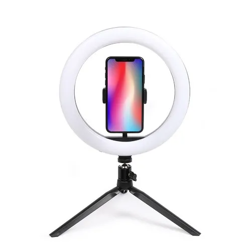 Ring Light LED pour Smartphone avec Miroir Grossissant Personnalisable