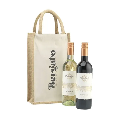 Jute Canvas Double Wine Bag sac à vin