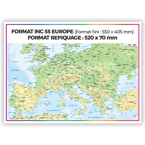 Calendrier Bancaire Europe 2026 Personnalisable - Format XXL 55x40 cm