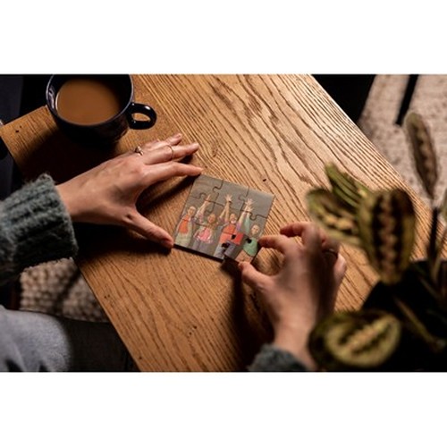 Sous-verre puzzle personnalisable en contreplaqué | Made in Europe