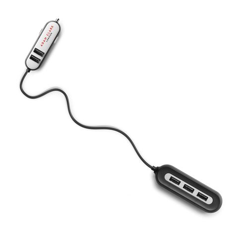 Chargeur Voiture 5 Ports USB Personnalisable - Rallonge 5,8A