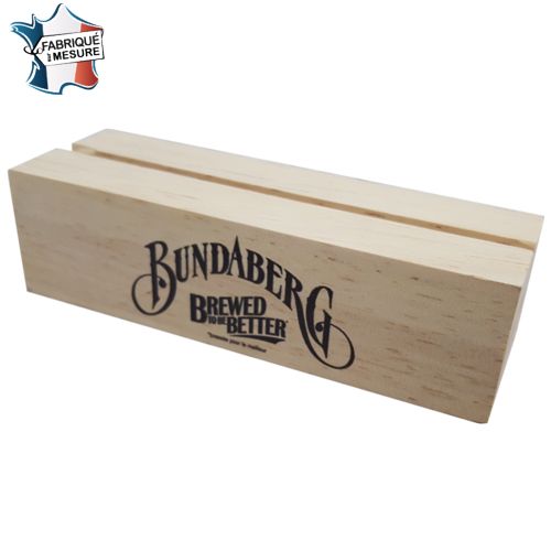 Ardoise de table personnalisée avec cadre et socle pour restaurant