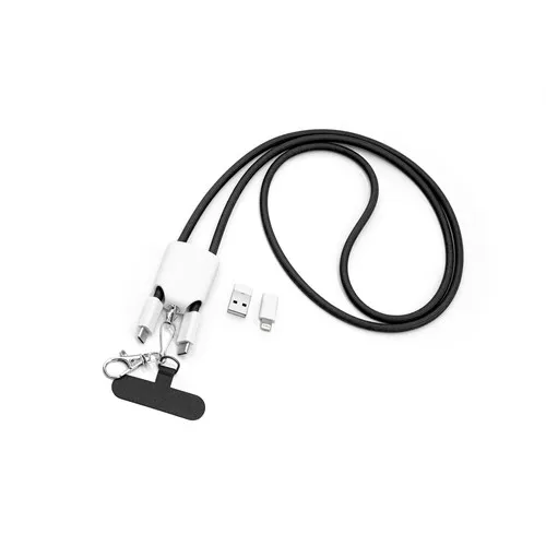 Câble de chargement et cordon 4 en 1 Charging function and data transfer Noir