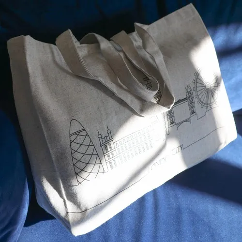 Sac Shopping XL Coton Recyclé 250g/m² - Personnalisable