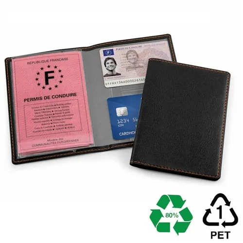 Protège Carte Grise Écologique en rPET Recyclé Personnalisable