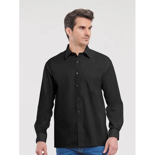 Men's Long Sleeve Pure Cotton Poplin Shirt
