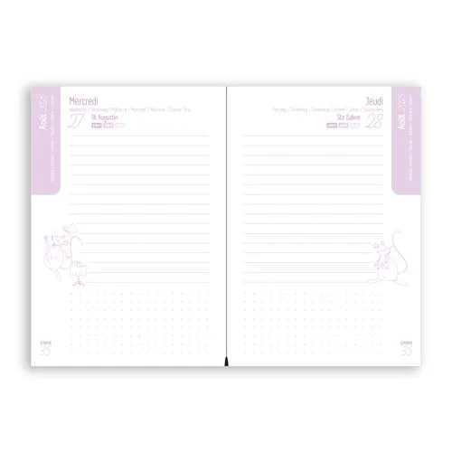 Agenda Scolaire Personnalisable 2025-2026 - Fables Illustrées