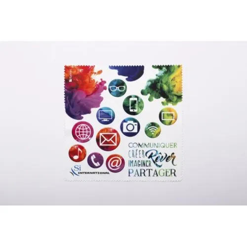 Chiffonnette microfibre personnalisée sans emballage - Made in France