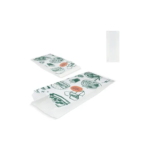 Sac papier FSC personnalisable 14x6x27cm - Packaging alimentaire