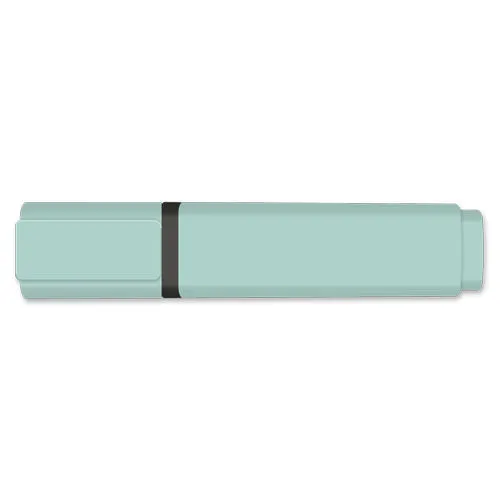 Surligneur Turquoise Pastel Personnalisable - Boîte de 10