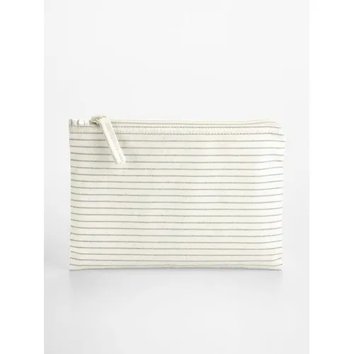 Striped Organic Cotton Accessory Pouch