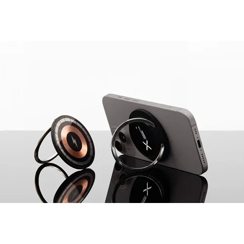 Chargeur MagSafe 15W Personnalisable - Anneau Pliable Aluminium Recyclé