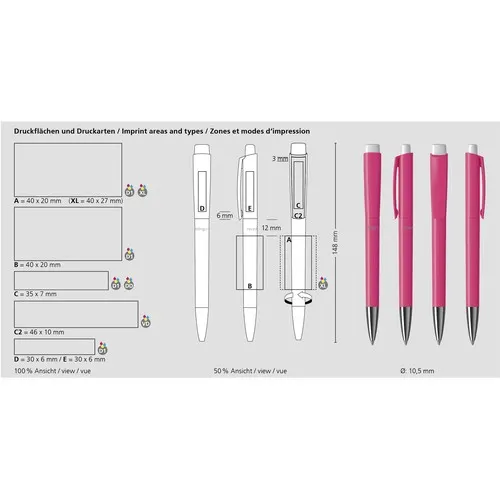 Stylo Bille Recyclé Zeno Mn - Personnalisable et Écoresponsable
