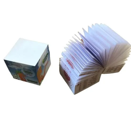 Blocs cube encollés