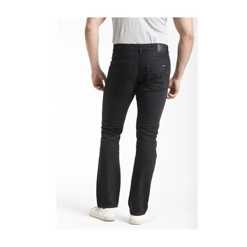 Jean de travail noir personnalisable - Coupe droite 5 poches