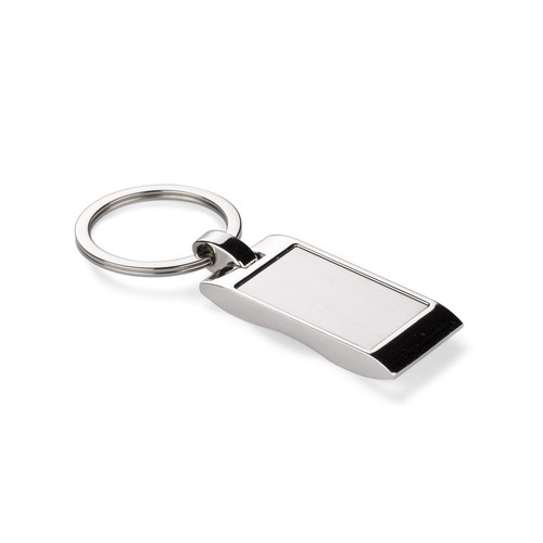 Porte-clés Métal Ondulé Personnalisable - Gravure Logo Entreprise