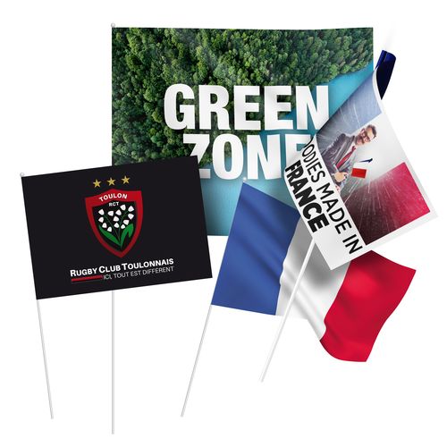 Drapeau Publicitaire Polyester Personnalisable - Format Sur Mesure