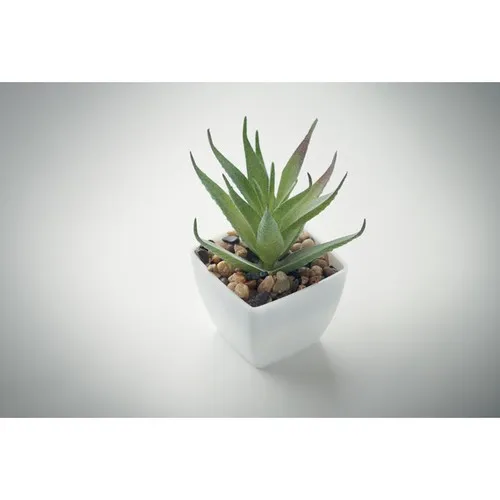 Mini Plante Artificielle Aloès Personnalisable - Objet Pub Déco