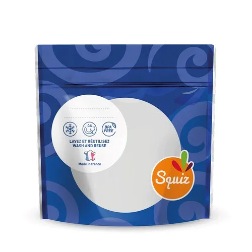 Sac à goûter réutilisable motif Poissons avec fermeture scratch