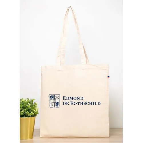 Sac Coton Bio Recyclé Anses Longues - Tissage Français 250g