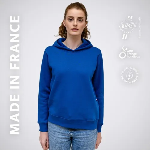 Sweat à Capuche Femme Bio Personnalisable - Coton Organique 300g