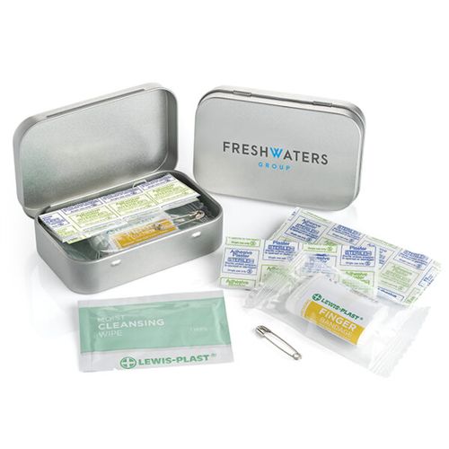 Trousse de premiers soins compacte personnalisable - Tube marron