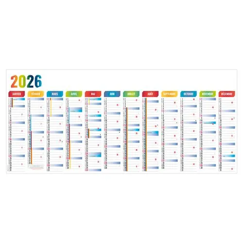 PLANNING GEANT 1300X580MM 2026 SANS MARQUAGE