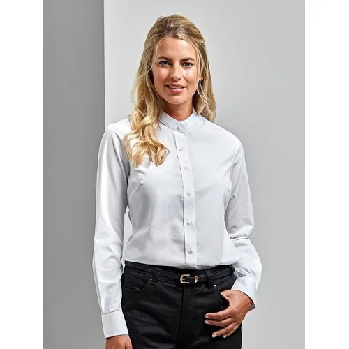 Women's Banded Collar 'Grandad' Shirt
